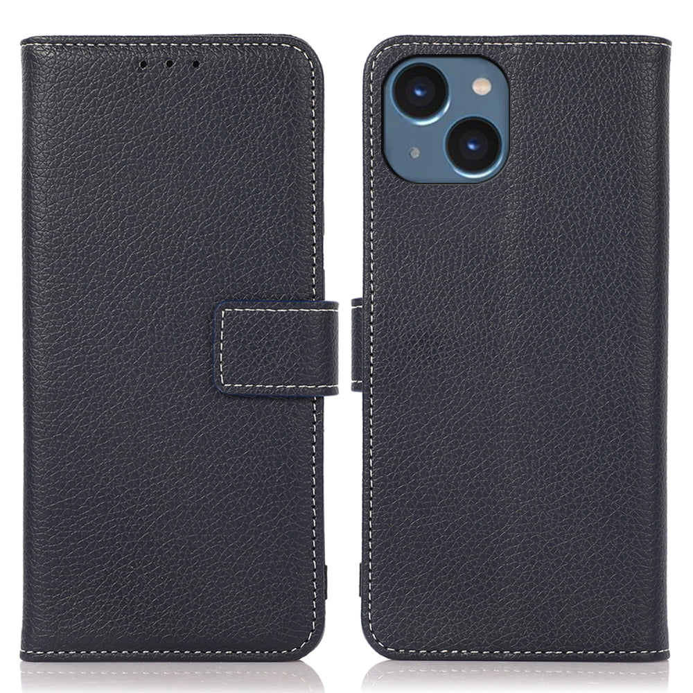 For iPhone 15 Litchi Texture PU Leather Wallet Case Shockproof Phone Cover with Stand For iPhone 15 Litchi Texture PU Leather Wallet Case Shockproof Phone Cover with Stand